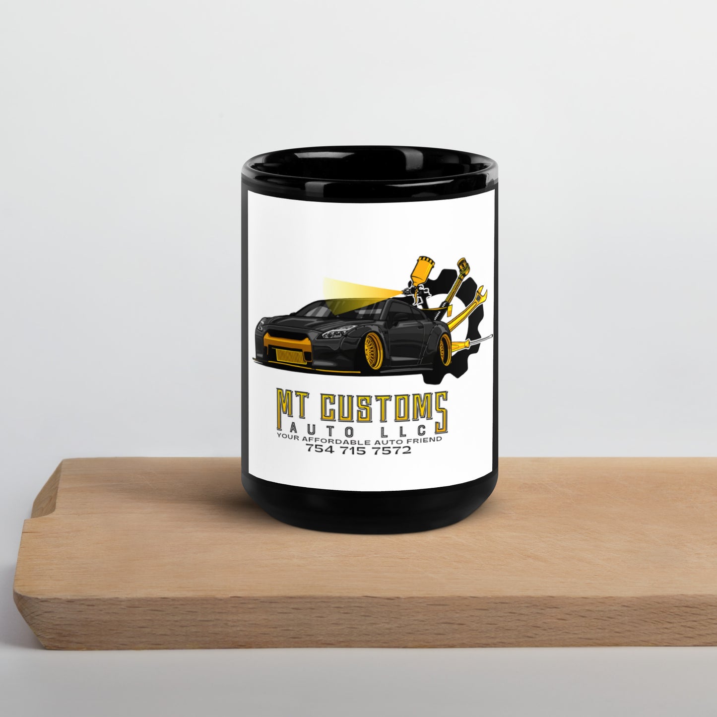 Black Glossy Mug